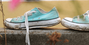 Kaputte Schuhe entsorgen